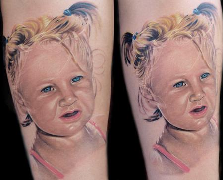 Little girl s Portrait by Michele Turco TattooNOW